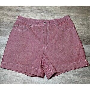 Red and‎ white women’s high Sierra shorts size 14